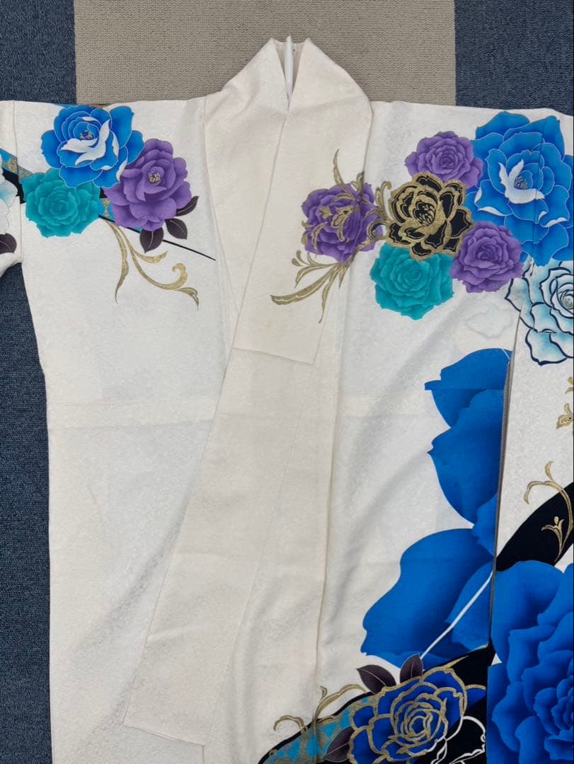 化繊　正絹 振袖 成人　2着セット