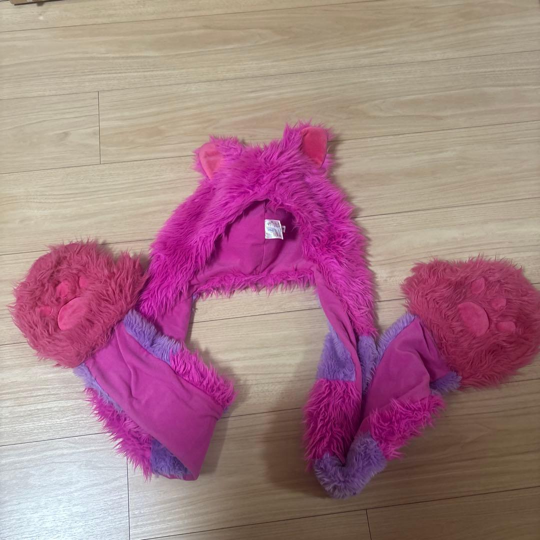 チェシャ猫　マフラーキャップ　カチューシャ　ポシェット　カードケース　3点セット