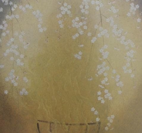 木下育應、【春炎】、希少な額装用画集より、新品額装付、状態良好