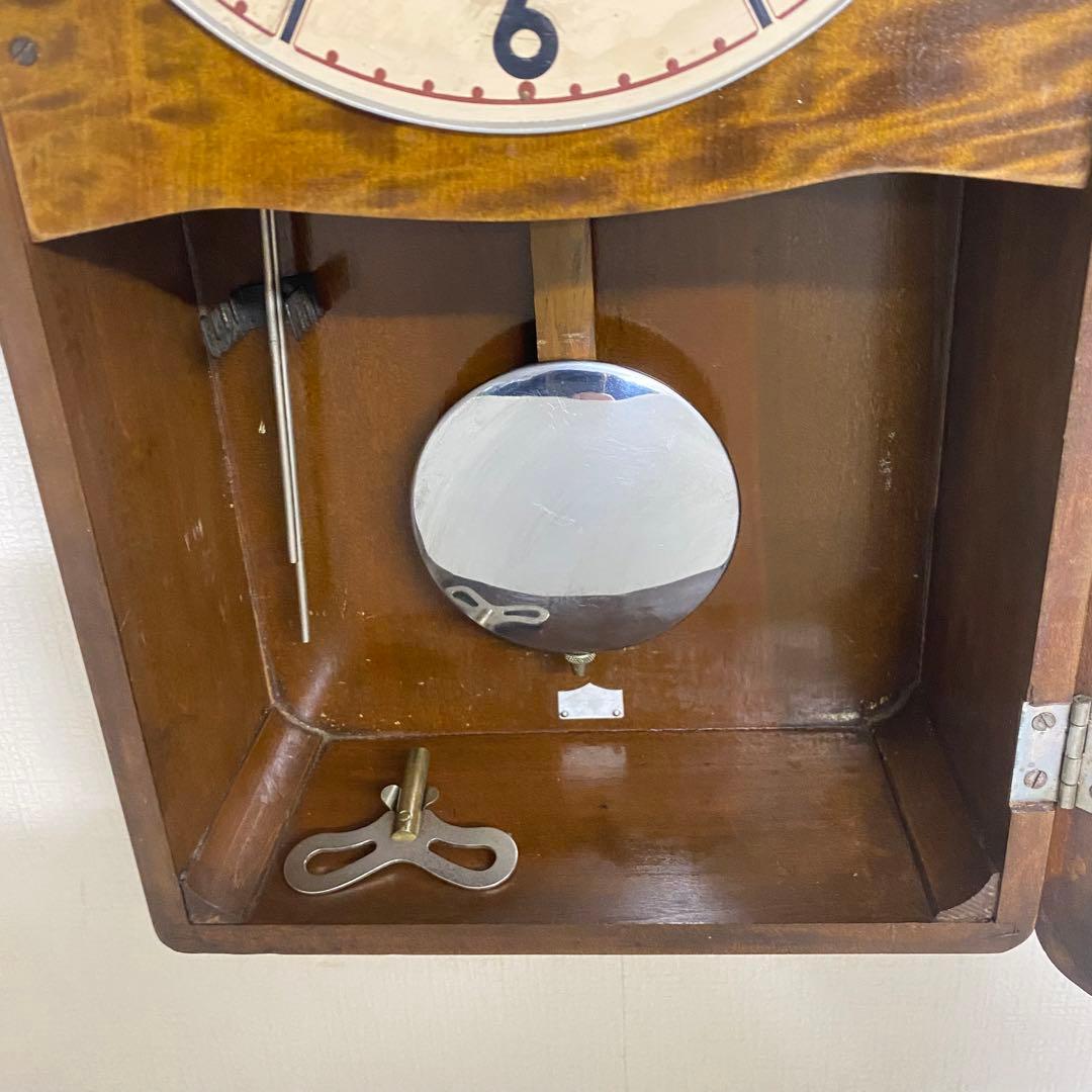 SEIKOSHA 昭和レトロ　ゼンマイ時計　虎杢　No.2720 アンティーク