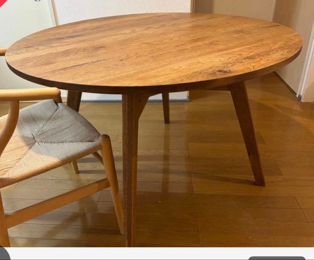 にか　unico ADDAY ラウンドダイニングテーブル