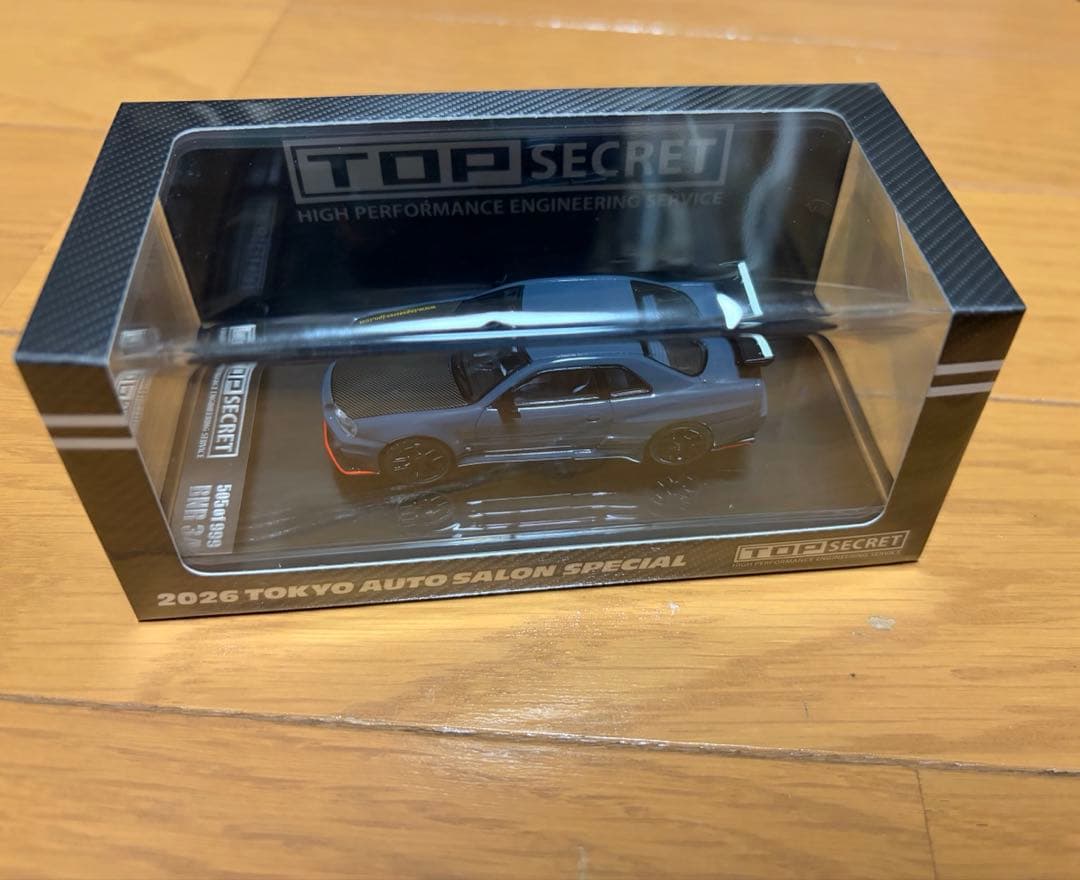 ミニカー TOPSECRET R34 GT-R 2026 TOKYO AUTO SALON