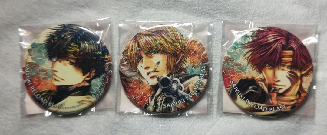 最遊記　峰倉かずや　缶バッジ　三蔵　八戒　紅孩児　敖潤