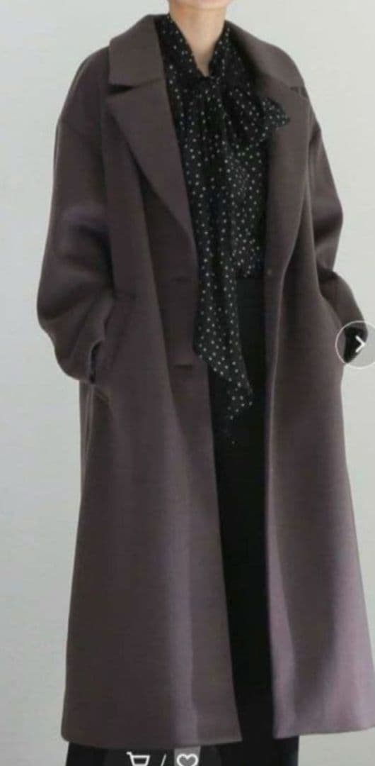 L'ESSAGE レサージュ SUPER120s オーバーチェスターコート