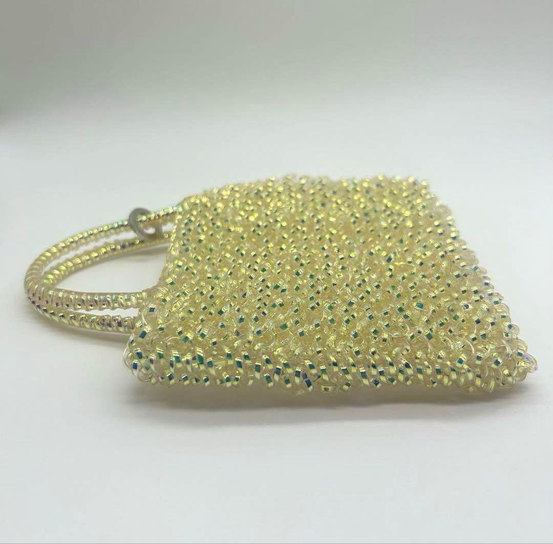 美品★アンテプリマ ピコ　チェーン付 スクエア ワイヤーバッグ スワロフスキー