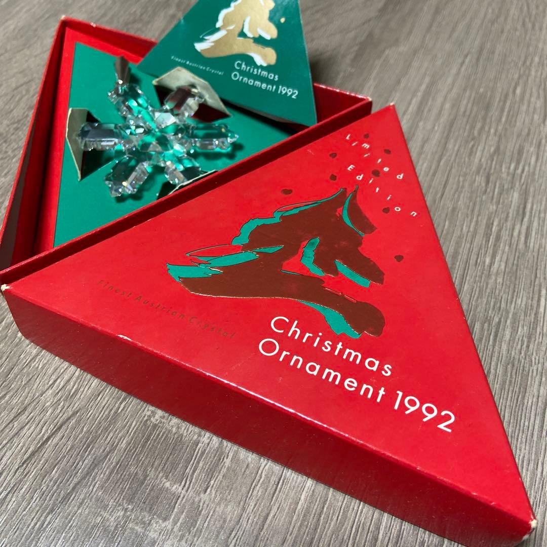 1992年製クリスタル雪の結晶オーナメント