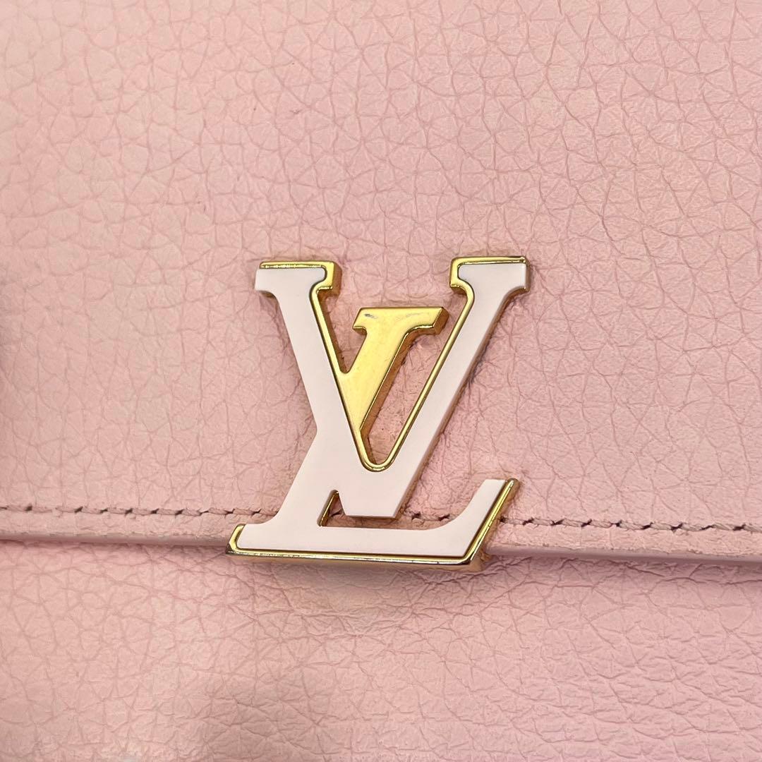 ルイヴィトン 三つ折り財布 ポルトフォイユ カプシーヌ RFID 付属品付き