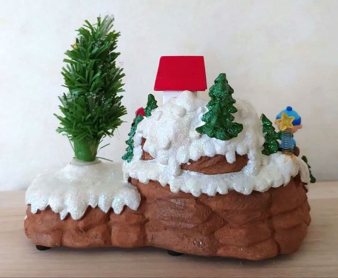 ◎激レア　スヌーピー オルゴール付き SN ジオラマハウス スケート　サンリオ◎