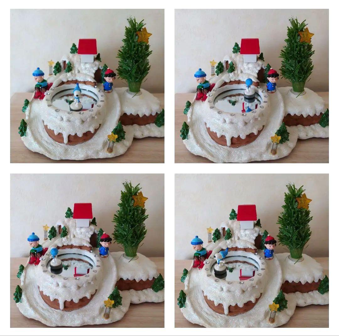 ◎激レア　スヌーピー オルゴール付き SN ジオラマハウス スケート　サンリオ◎