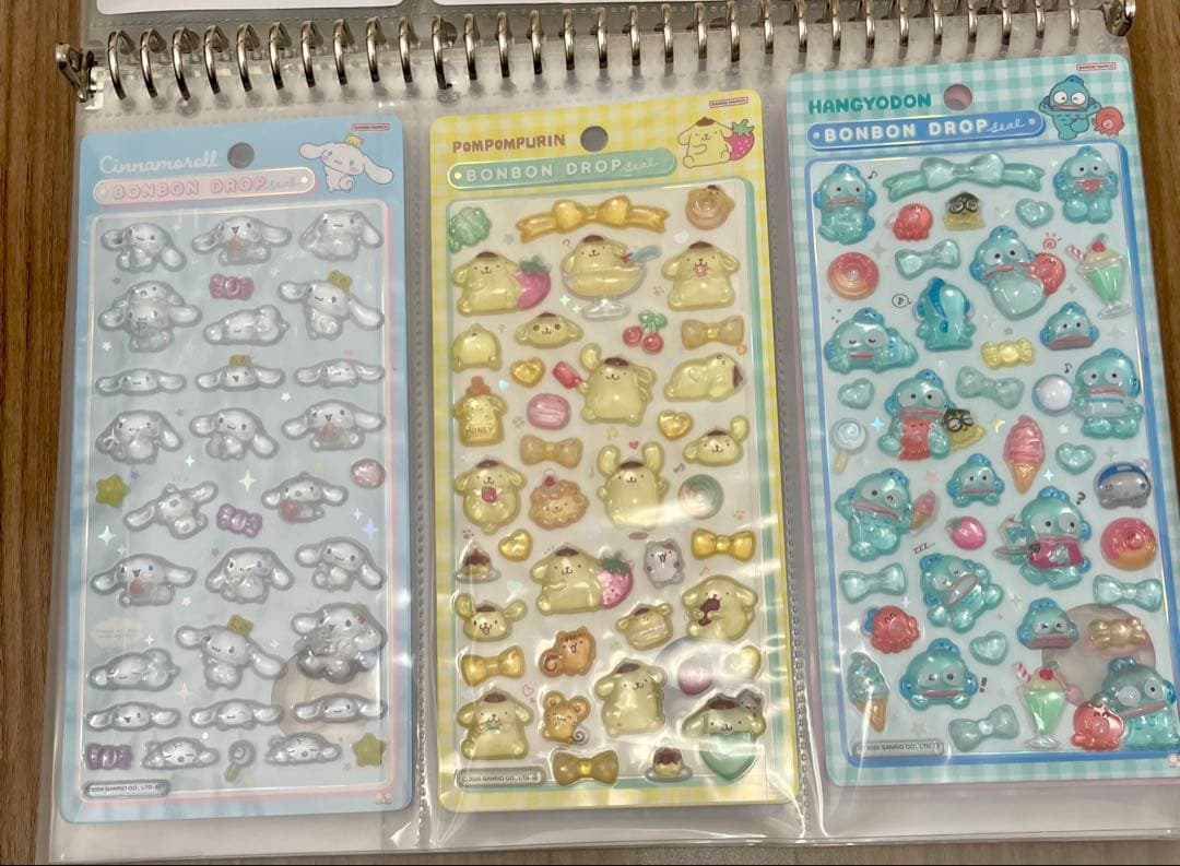 正規品 ボンボンドロップシール うるちゅるポップシール おはじきシール 30枚