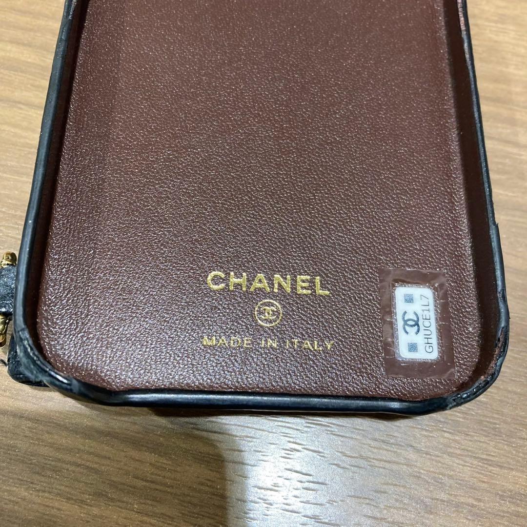 CHANEL シャネル ココマーク マトラッセ キャビアスキン スマホケース 箱