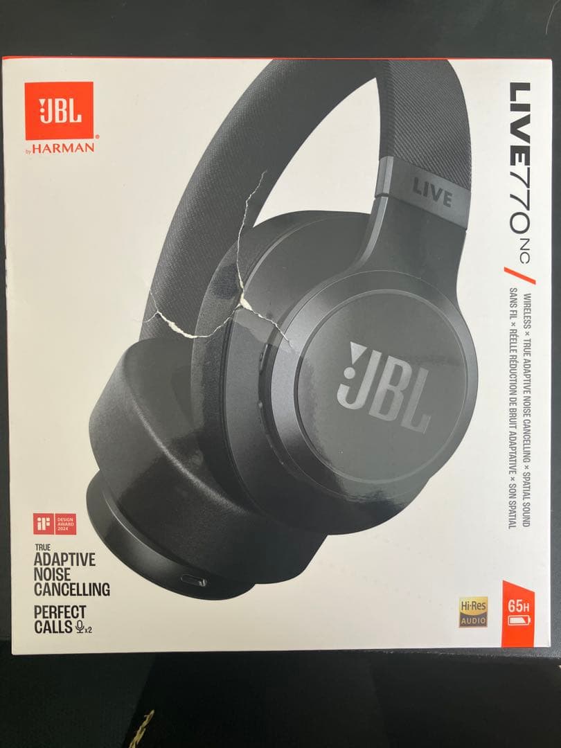 【新品未使用】JBL LIVE 770NC ブラックワイヤレスヘッドホン