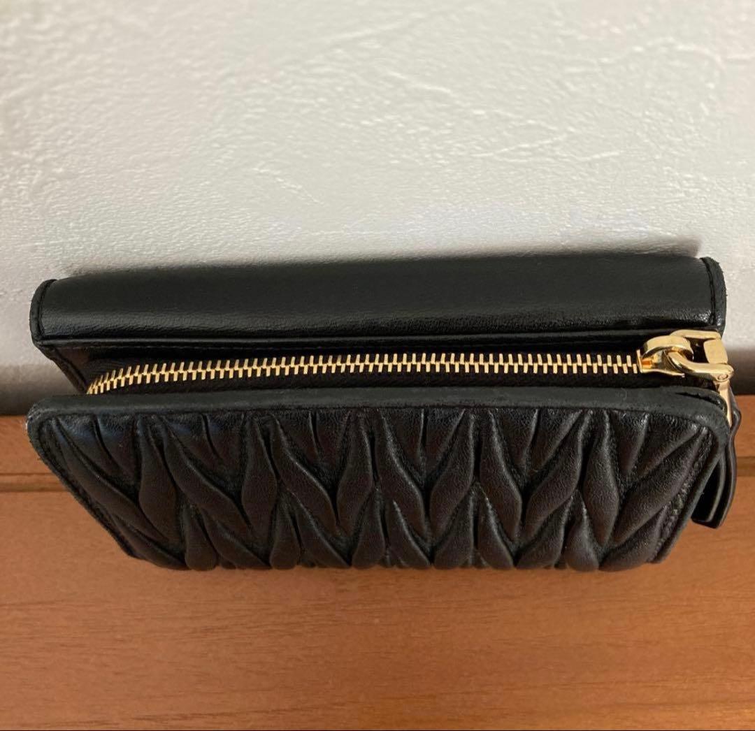 ミュウミュウ MIU MIU 財布 二つ折り財布 マテラッセ