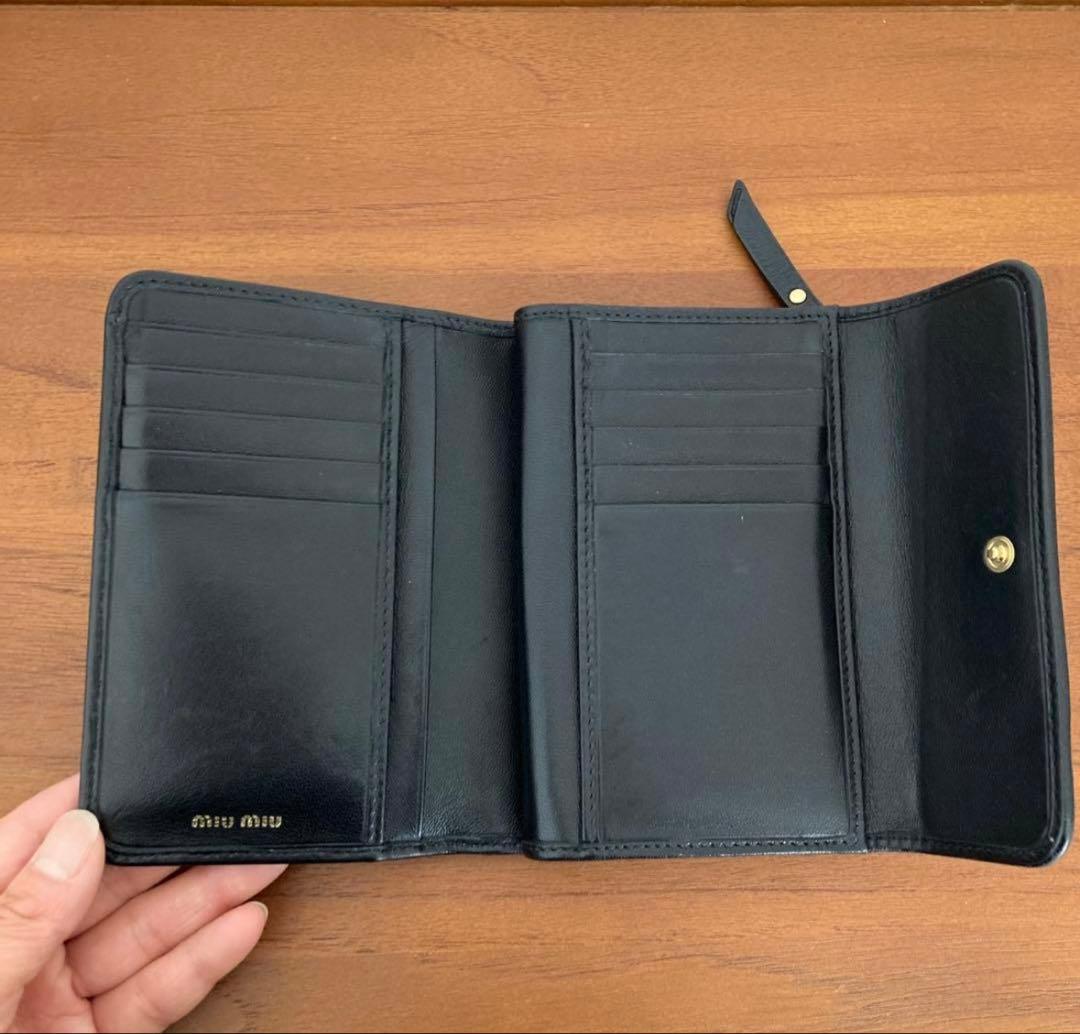 ミュウミュウ MIU MIU 財布 二つ折り財布 マテラッセ