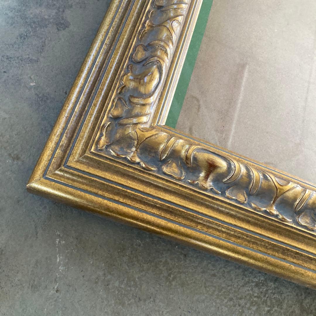 き*ん様 ※規格外サイズ F25に近い 油彩額縁 ゴールドフレーム