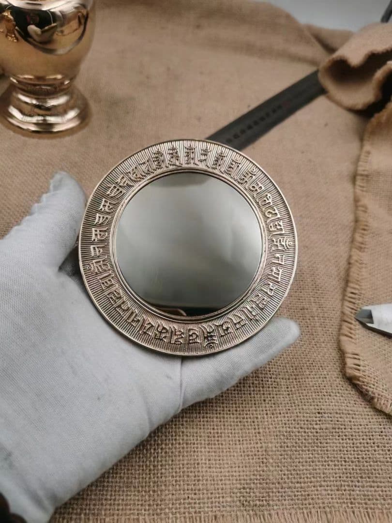 【修縁堂】準提鏡 青銅バフ仕上げ 密教法具 法器法具