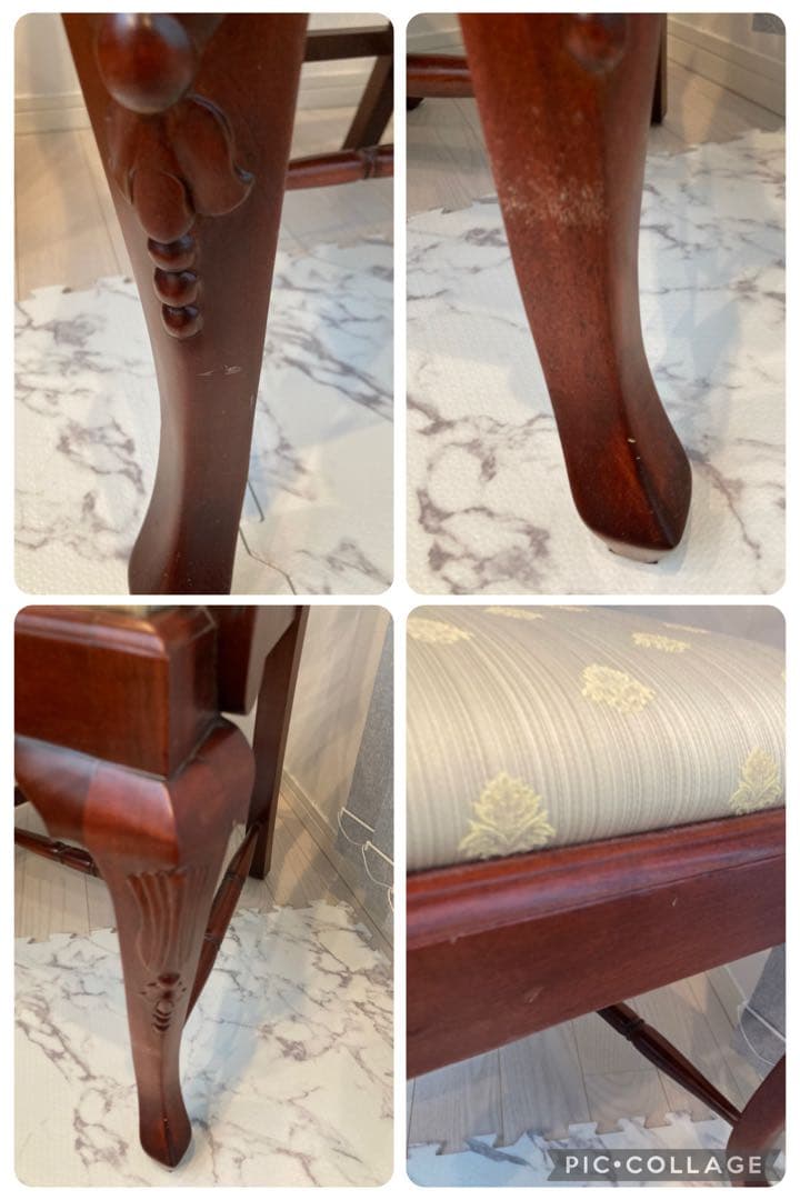 高級　アダムスタイル　デザイン　クラシックスタイル 木製椅子