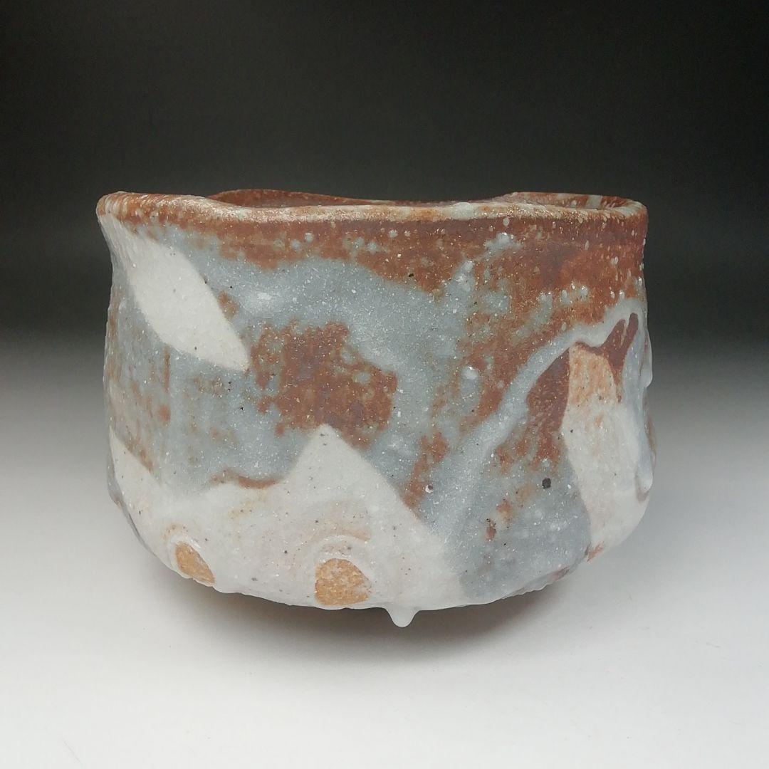 Ｔ４９２　茶碗　『鼡志野』『土渕善丕氏 造』　共箱　抹茶碗　茶道具