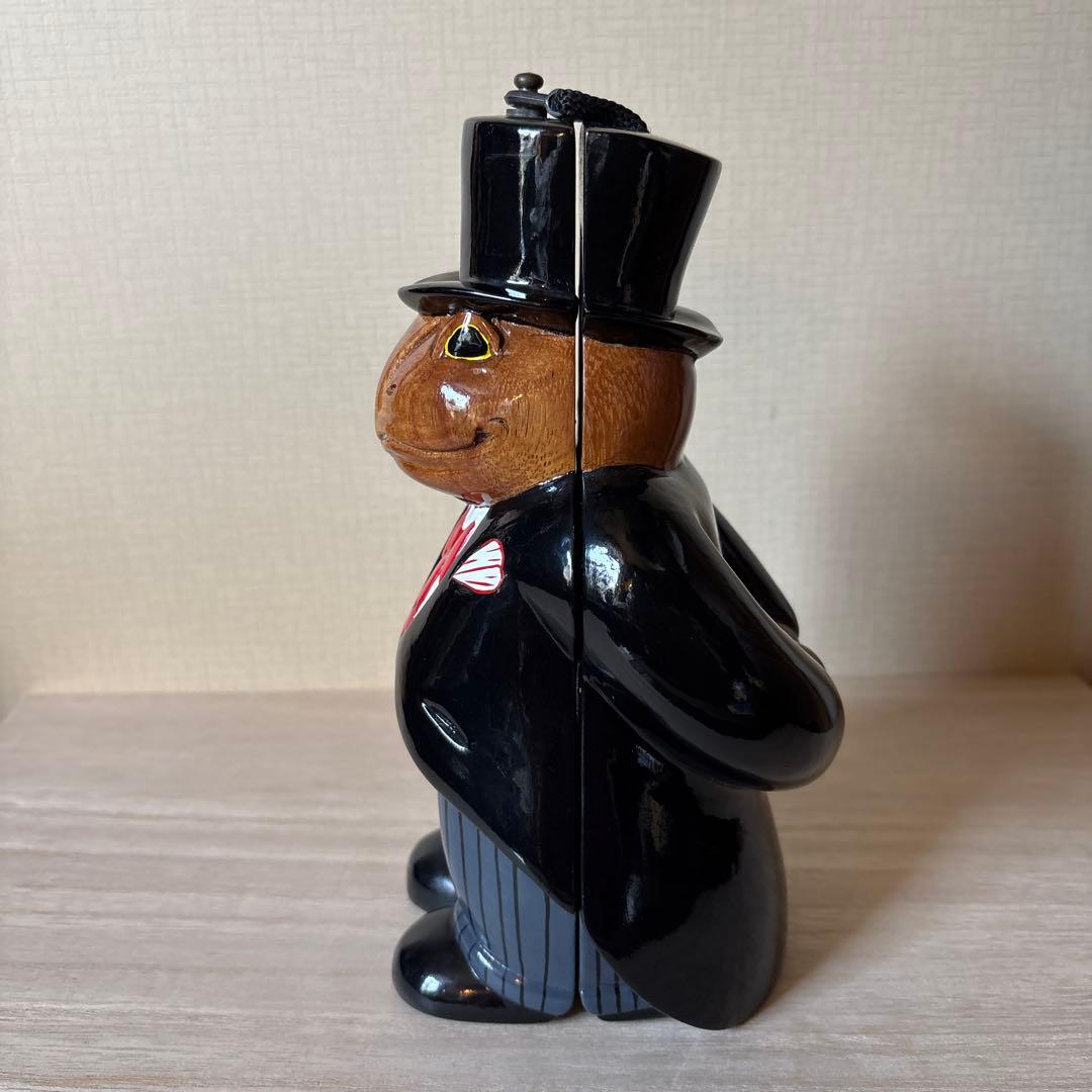 ティミーウッズ　木製　蛙紳士のショルダーバッグ　ヴィンテージ　パーティバック