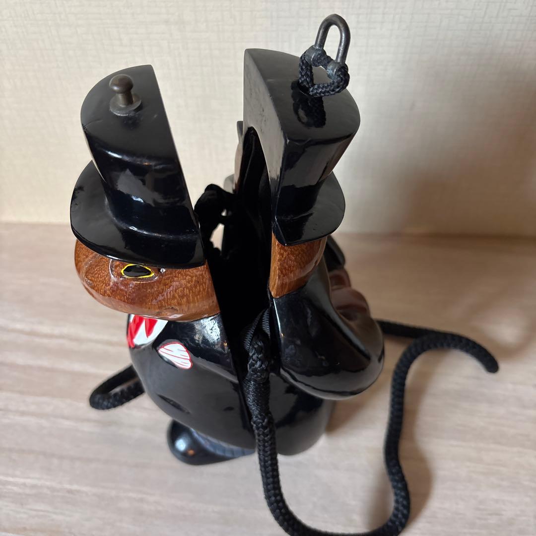 ティミーウッズ　木製　蛙紳士のショルダーバッグ　ヴィンテージ　パーティバック