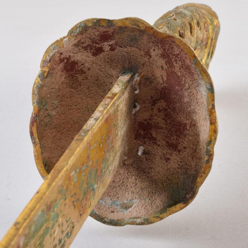 アンティーク　古銅鍍金　アラビアジャンビーヤ　模造刀　C　8749A