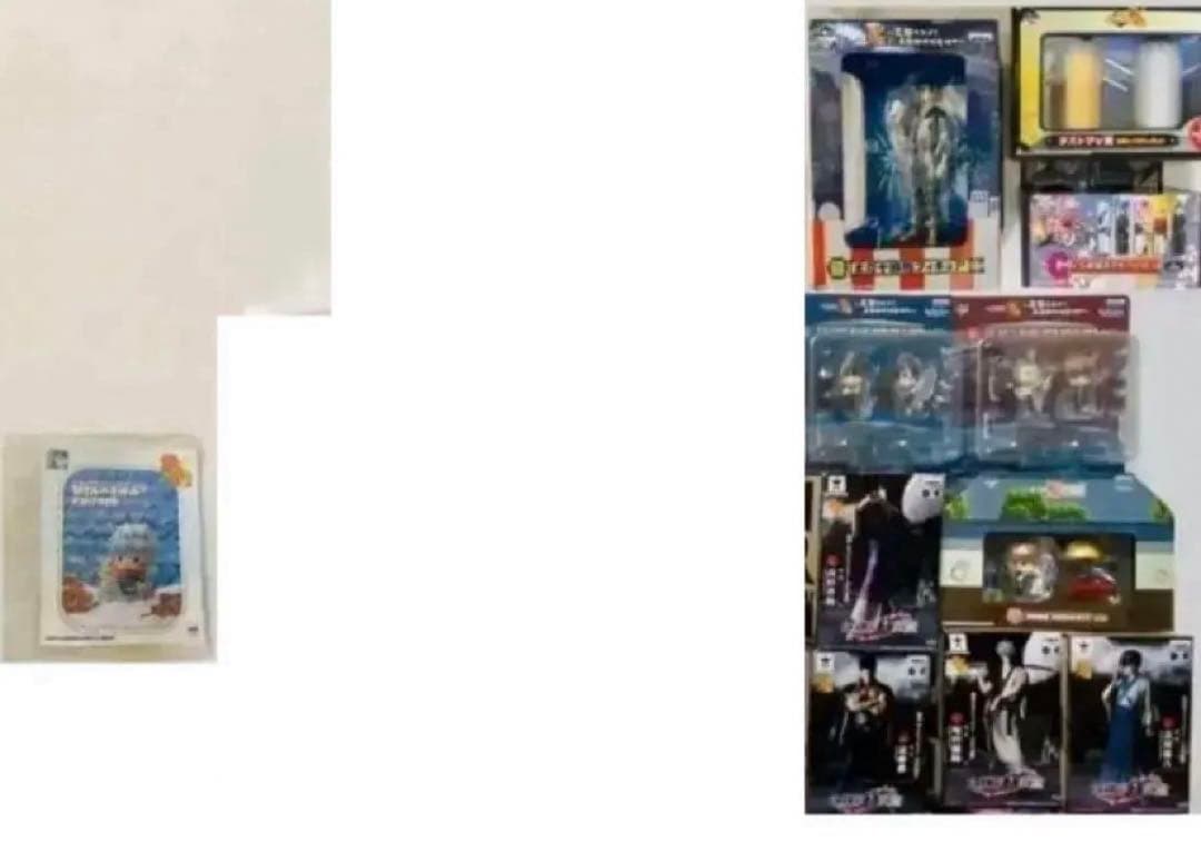 銀魂　グッズセット 缶バッジ＆フィギュア中心②