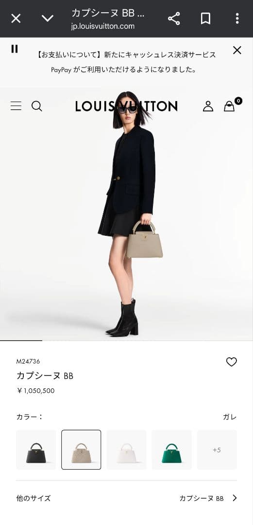 Louis Vuitton カプシーヌ　ガレ