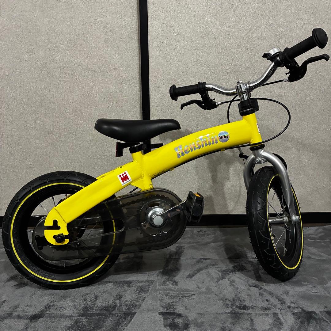 【美品】　へんしんバイク　イエロー　12インチ