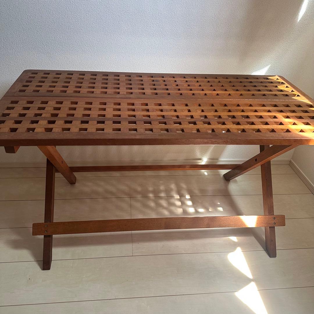 Used☆ビンテージテーブルセット☆ウッドオシャレテーブル3点セット