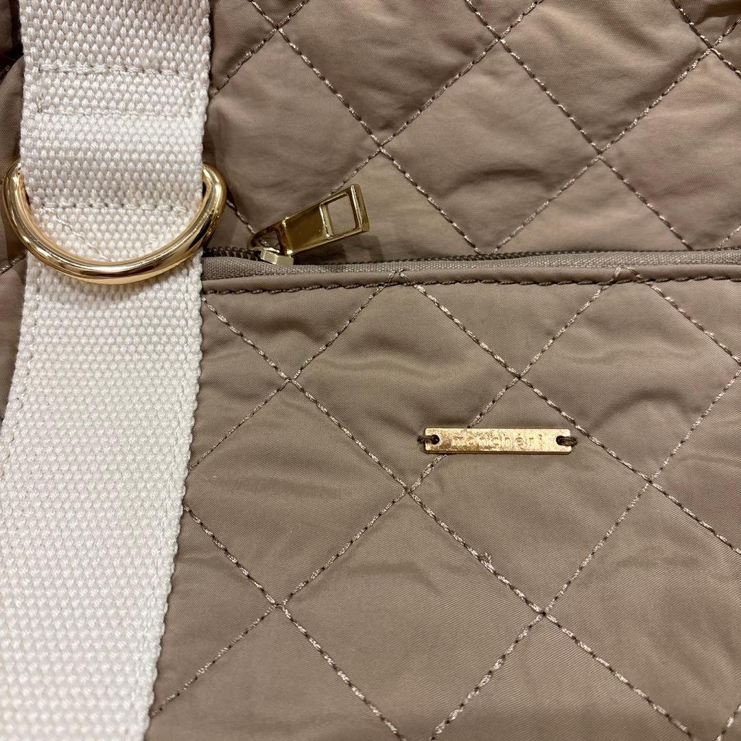 モンシェリ　キルティングワイドオープンバッグ