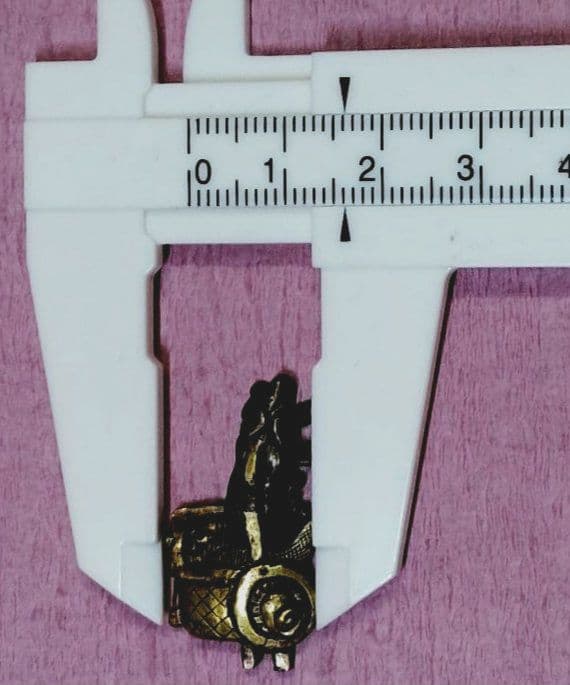 刀装具 目貫 金色絵 牛車図 時代物