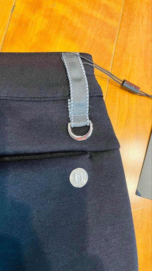 BRIEFING ブラックパンツ スリムフィット
