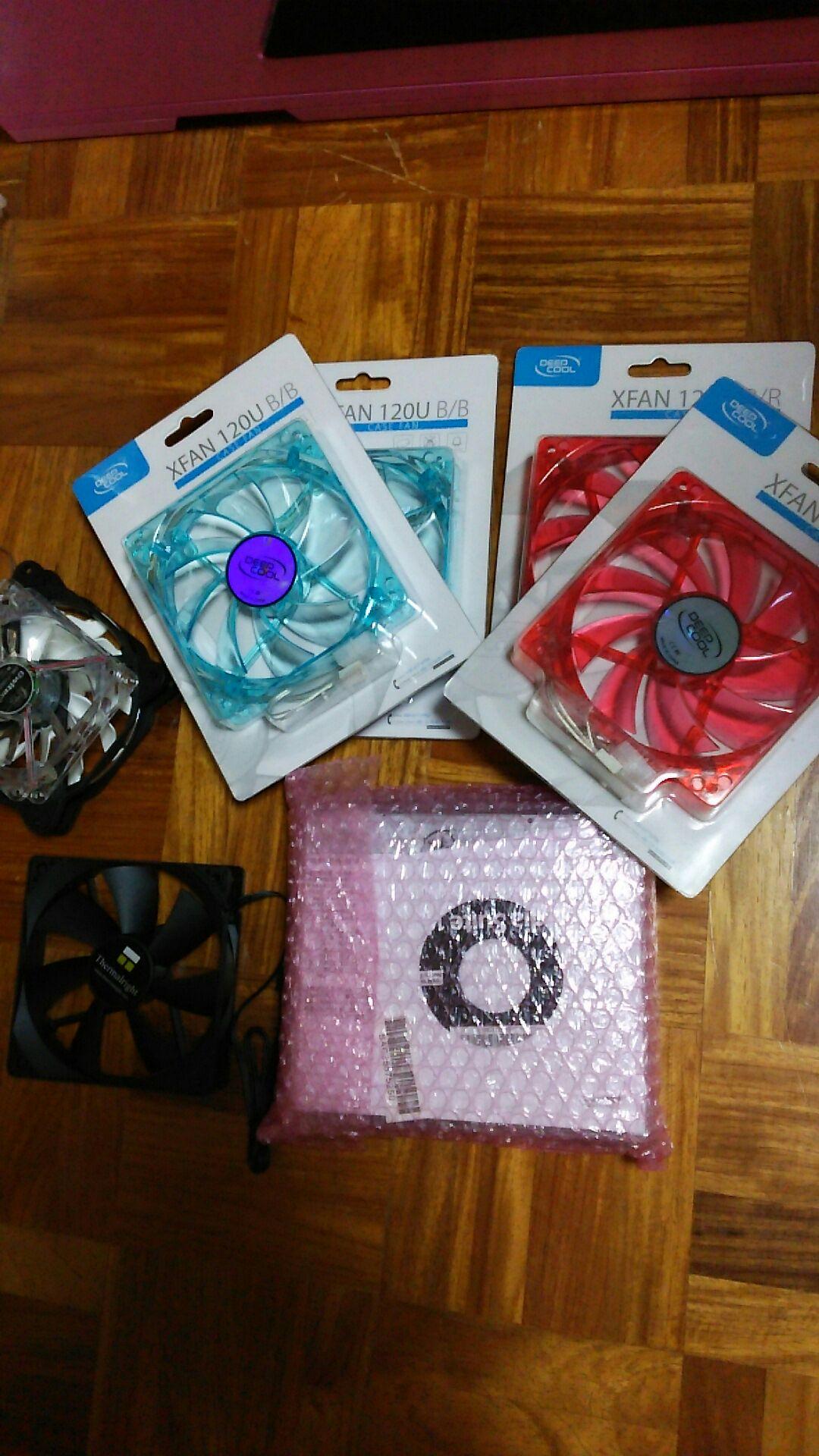 コルセア電源とpcケースとDVDドライブとファンなど