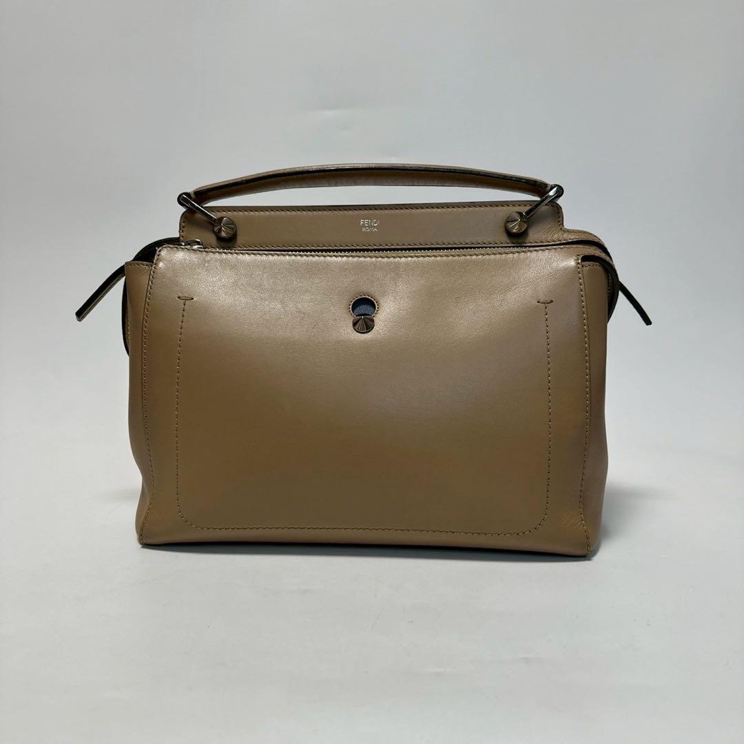 p83【極美品】フェンディ　ドットコムレザー　2wayショルダーバッグ ポーチ.