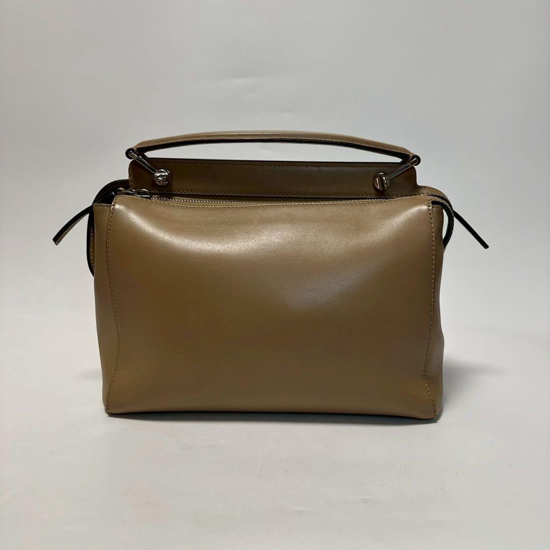 p83【極美品】フェンディ　ドットコムレザー　2wayショルダーバッグ ポーチ.