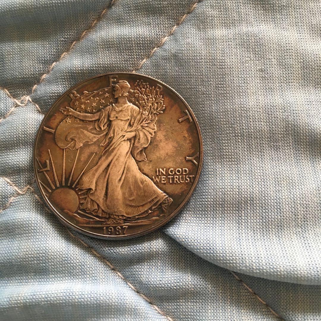 アメリカンイーグル　1987年　アメリカ 1オンス 銀貨 1ドル