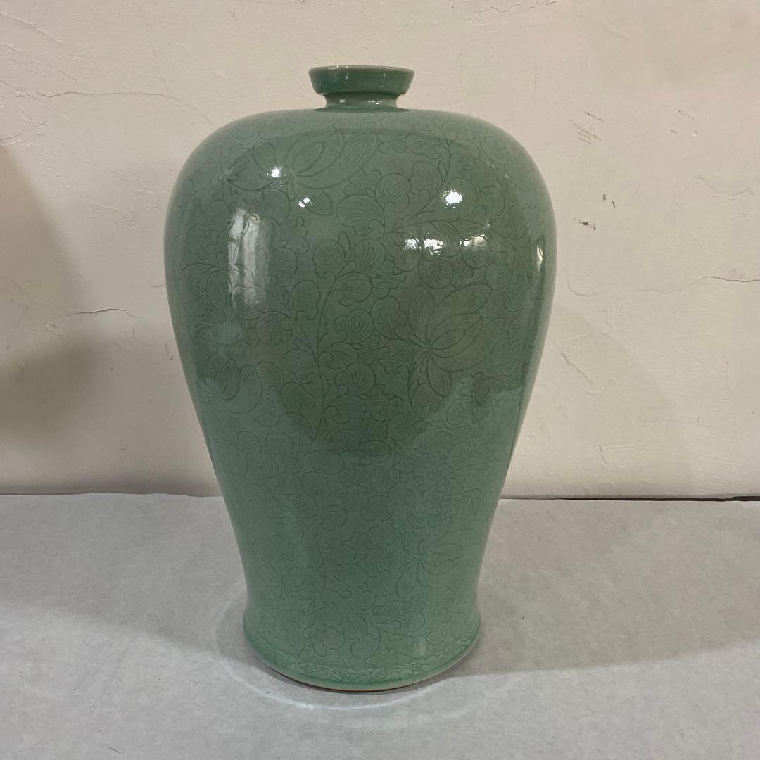 李朝　韓国　青磁　壺　瓶