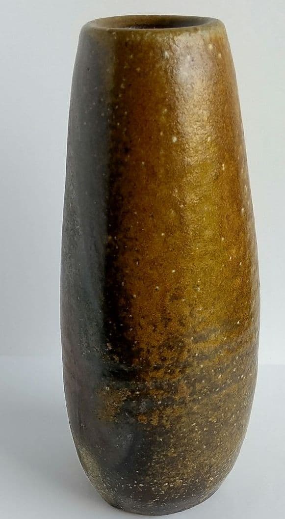 備前焼　茶道具　作家 中居靖　花器　三方花入れ