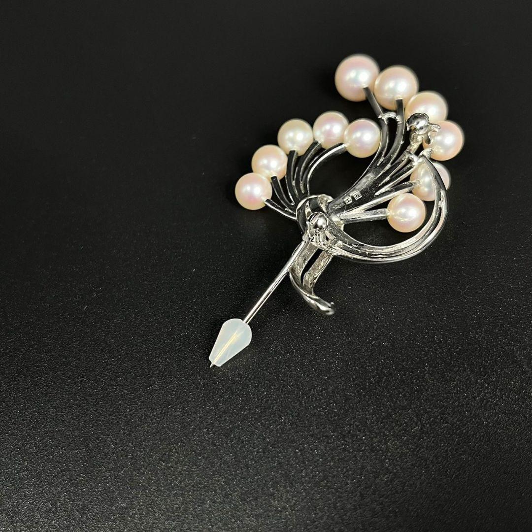 MIKIMOTO ミキモト ブローチ パール 真珠 シルバー SV 11粒