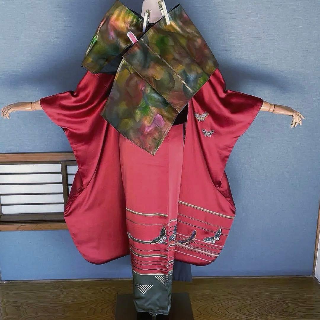 振袖フルセット　手描き友禅　成人式振袖　振袖　裄丈67 コシノブランド