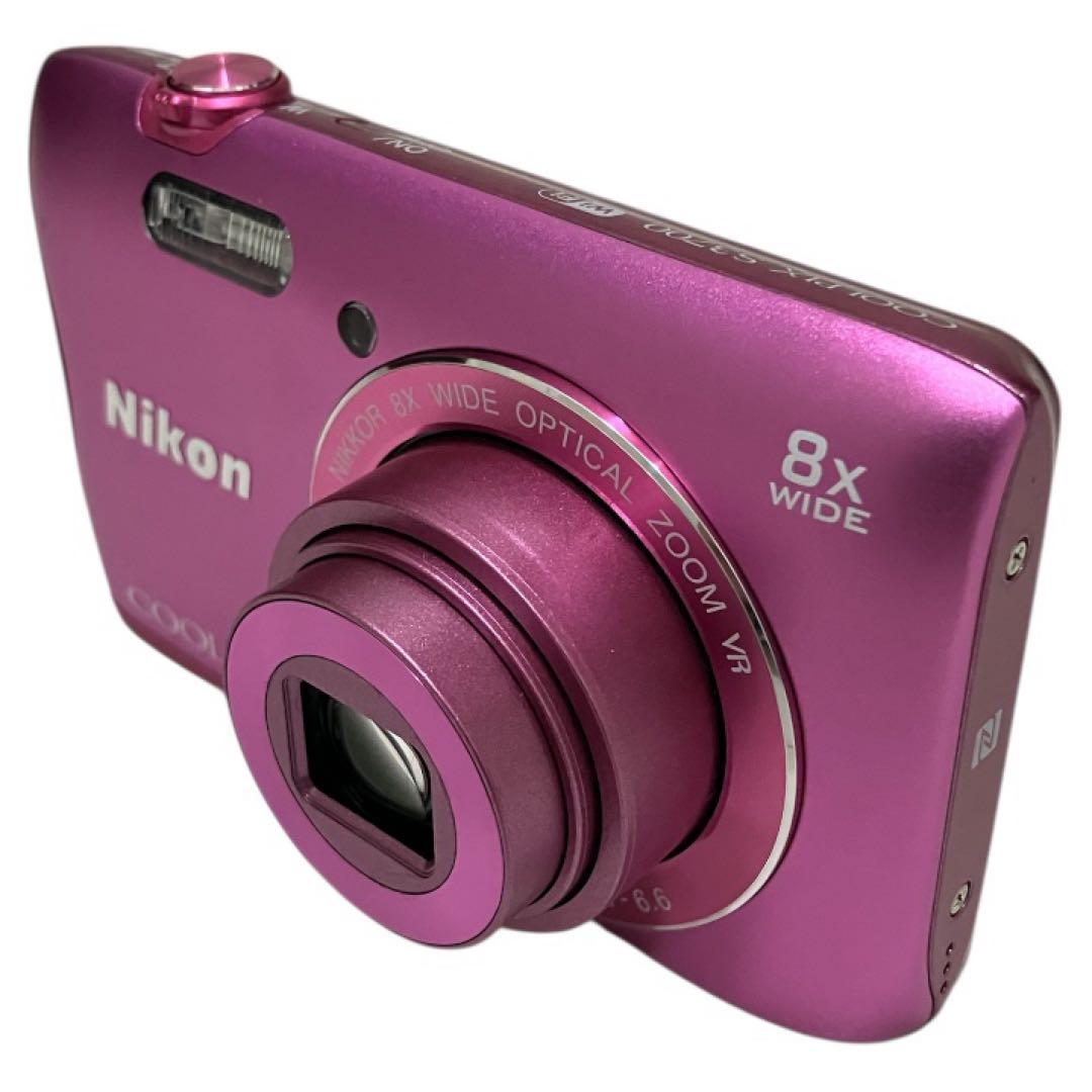 Nikon COOLPIX S3700 PK Wi-Fi搭載 デジカメ ピンク