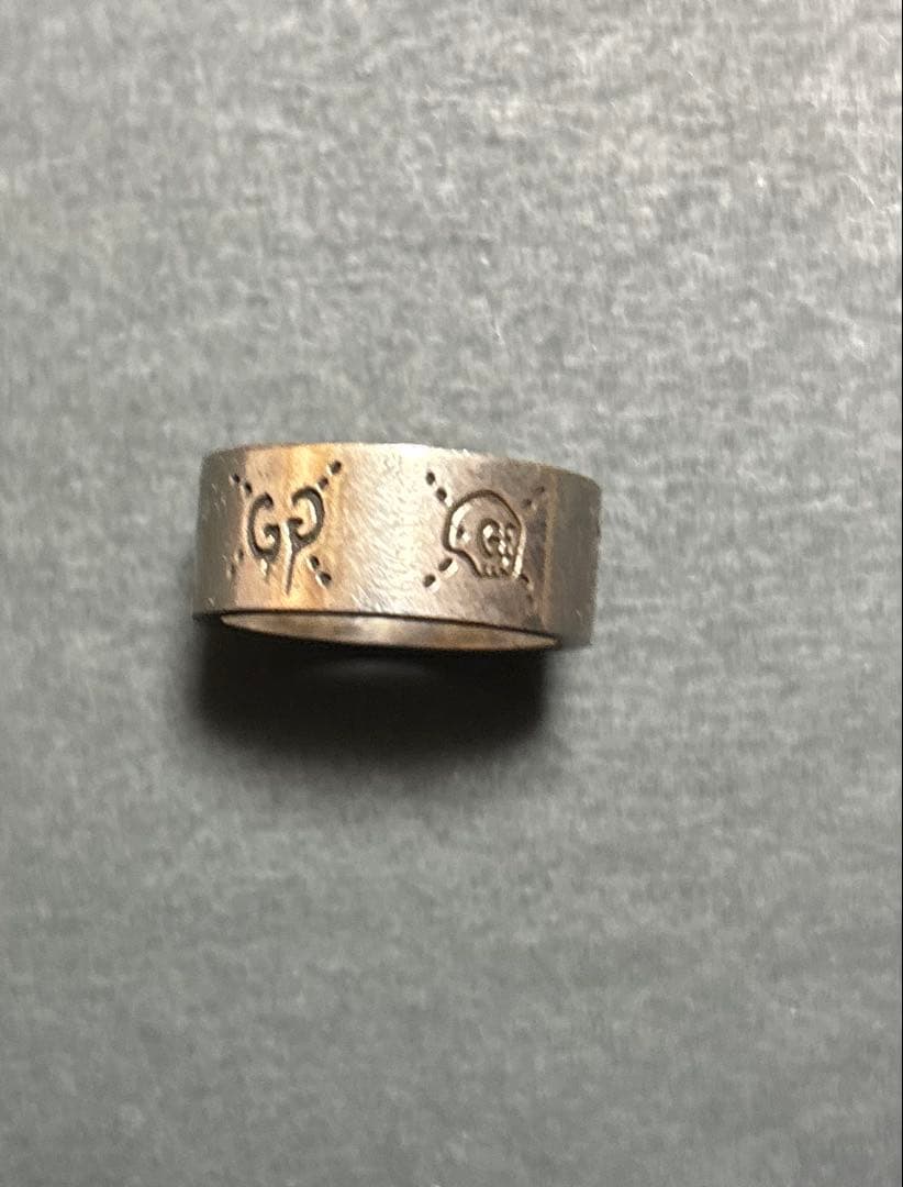 GUCCI スカル GGロゴ リング サイズ19