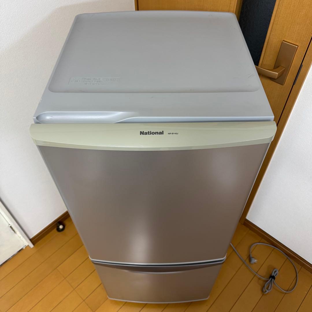 ナショナル ノンフロン冷凍冷蔵庫 NR-B143J-S 135L 2007年製