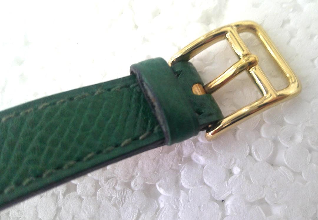 ★HERMES エルメス ケリーウォッチ 時計ベルトのみ レザー グリーン★