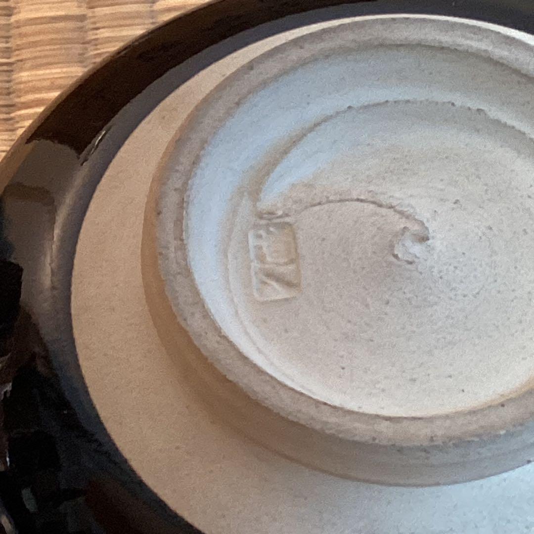 倣仁阿彌翁作独楽之図茶碗　　7代高橋道八