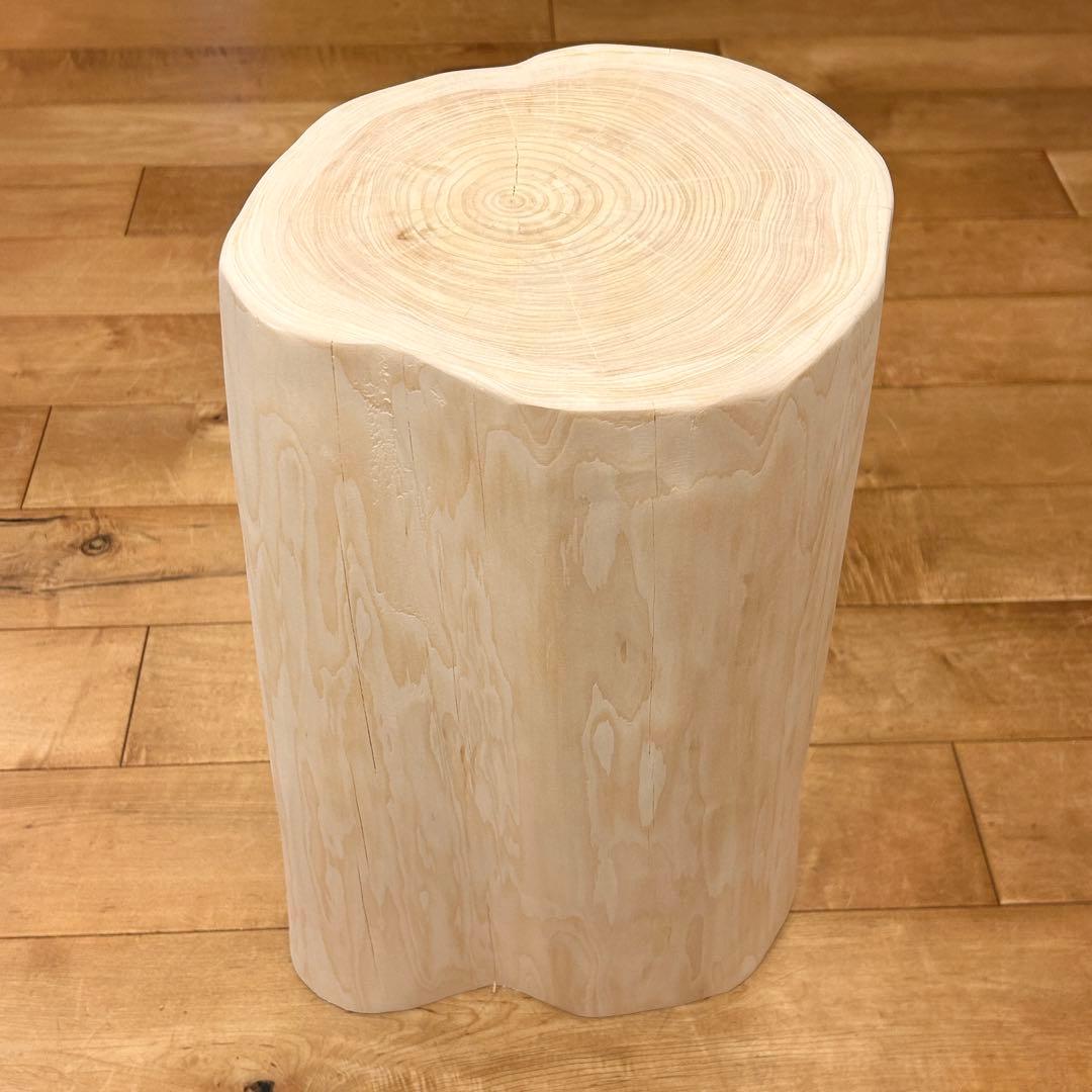 檜　丸太　椅子　スツール　No.1065