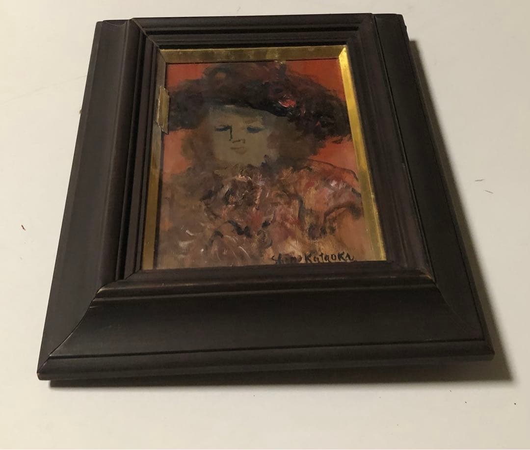 ⬛️ 稀少！　貴重！　レア！⬛️ 片岡真太郎　「少女」！⬛️ 個展 当時もの！⬛️