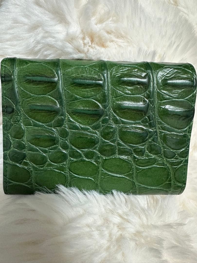 お値下げ¥19000→¥18000MIU MIU グリーン 三つ折り財布