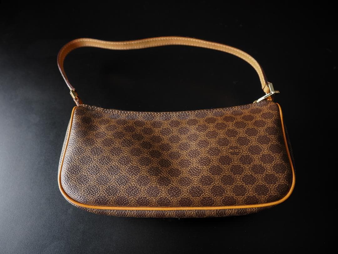 CELINE セリーヌ マカダム アクセサリーポーチ ショルダーバッグ