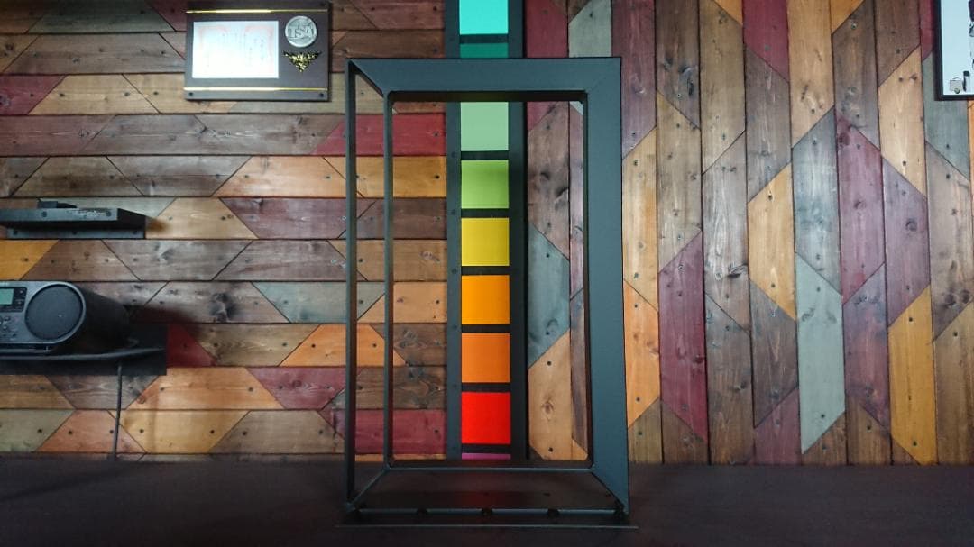 マットでアイアンな極太＆フラット鉄脚♪ 100×600×700 □型 2脚ver